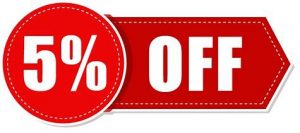 5% muri serivisi zacu zose